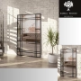 Lustro loft ze szprosami - LINDON - kolor ramy do wyboru